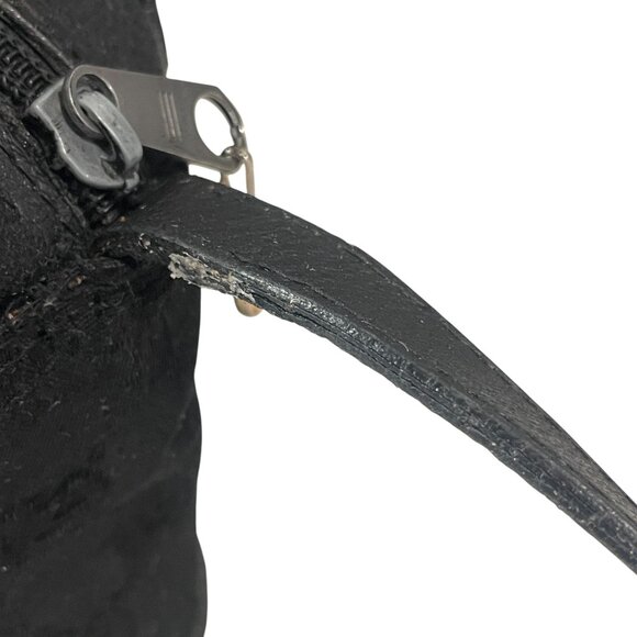 Vintage Gucci Black Monogram Shoulder Bag Italy Logo Strap Classic Old Money - Picture 13 of 15